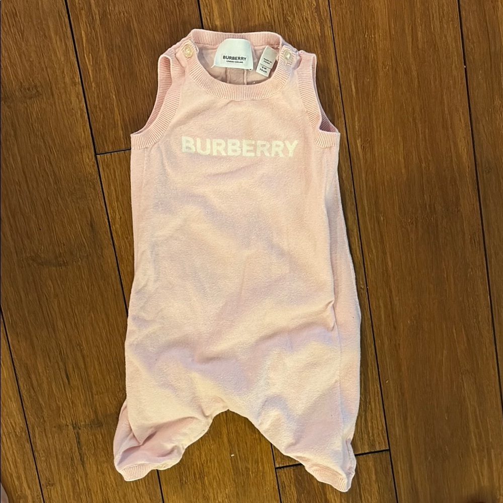 Burberry Pink One Piece with Logo